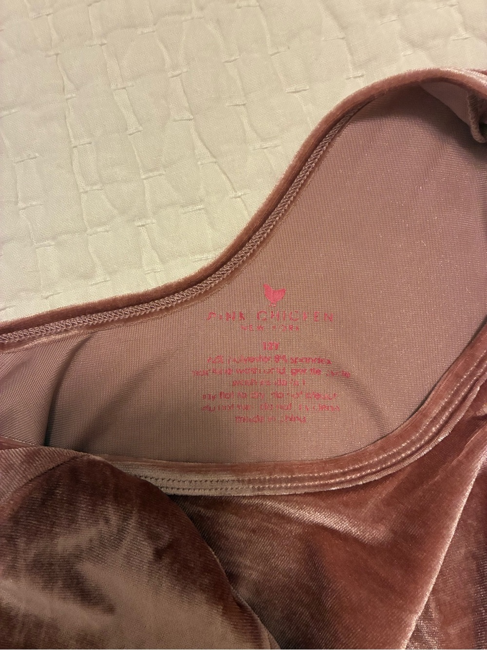 Pink Chicken Rose Pink Velvet Dress - Picture 3 of 3